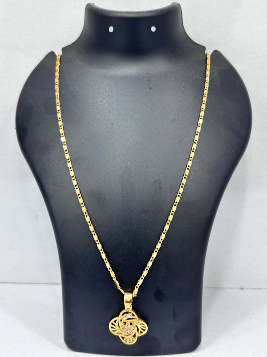 Pendant Chain White Stone MGF_0086